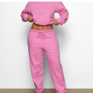 SKIMS CLASSIC FLEECE JOGGER- Pink